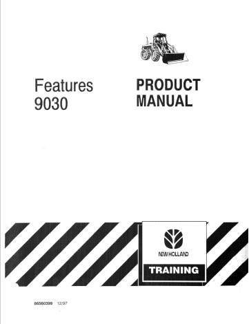 New Holland 9030 Operator Manual 86560399 PDF