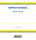 New Holland BR740, BR750 Service Manual 6046623100 PDF