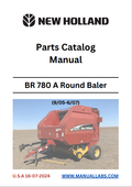 New Holland BR 780 A Round Baler Parts Catalogue Manual 9/05-6/07 PDF