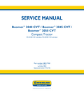 New Holland Boomer 3040CVT, 3045 CVT, 3050 CVT Compact Tractor Service Manual 48017760 PDF