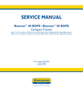 New Holland Boomer 40 ROPS, 50 ROPS Compact Tractor Service Manual 47917001 PDF