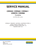 New Holland CR9040, CR9060, CR9065, CR9070, CR9080 Combine Service Manual 874374225 PDF