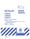 New Holland CR9040, CR9060, CR9070 Repair Manual 87682453 PDF
