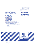 New Holland CX8070, CX8080, CX8090 Combine Repair Manual 87691000 PDF