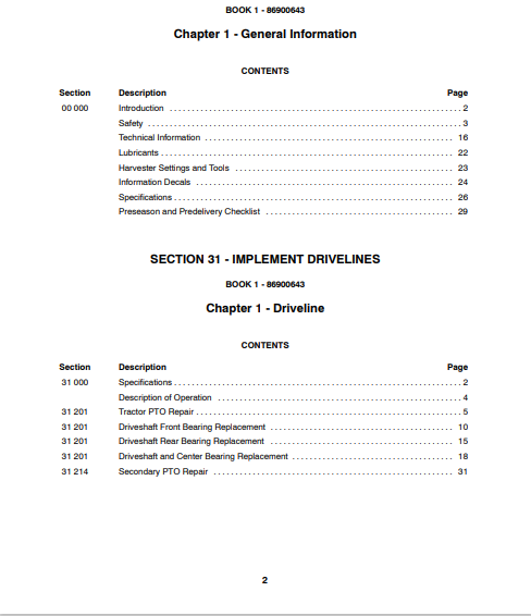 New Holland FP230, FP240 Harvester Service Repair Manual 86900645 Manual PDF