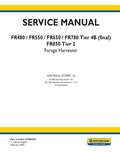 New Holland FR480, FR550, FR650, FR780 Tire 4B, FR850 Tire 2 Forage Harvester Service Manual 47985292 PDF