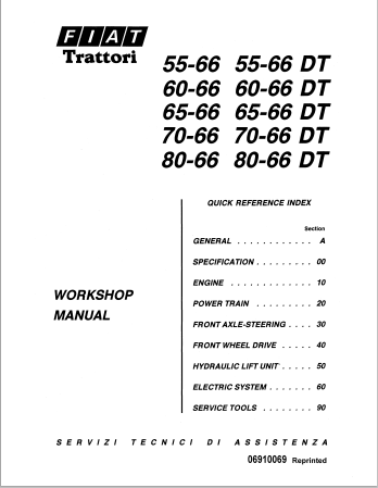New Holland Fiat 70-66 Operator Manual 06910069 PDF