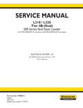 New Holland L218, L220 Tire 4B 200 Series Skid Steer Loader 47888413 Service Manual PDF