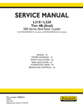 New Holland L218, L220 Tire 4B Skid Steer Loader Service Manual 47888410 PDF