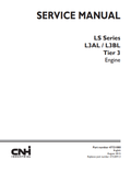 New Holland L3AL, L3BL Tier 3 Engine Service Manual 47731080 PDF