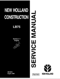 New Holland LB75 Engine Service Manual 86618975 PDF