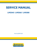 New Holland LM5020, LM5030, LM5080 Telehandler Service Manual 87471751E PDF