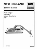 New Holland Mower-Conditioner 499 Service Manual 40049910 PDF
