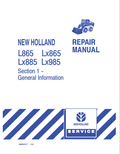 New Holland Skid Steer Loader L865, Lx865, Lx885, Lx985 Repair Manual 86584317 PDF