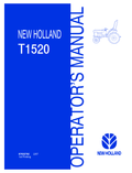 New Holland T1520 Operator Manual 87632792 PDF