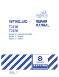 New Holland T2410, T2420 Repair Manual 87693284 PDF