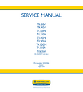 New Holland T4.80V,T4.90V, T4.100V, T4.110V, T4.80N, T4.90N, T4.100, T4.110N Tractor Service Manual 51523366 PDF