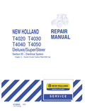 New Holland T4020, T4030, T4040, T4050 Repair Manual 87758545 PDF