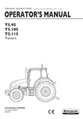 New Holland T5.95, T5.105, T5.115 Tractor Operator Manual 84495669 PDF