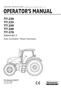 New Holland T7.220, T7.235, T7.250, T7.260, T7.270 Sidewinder II Operator Manual 84360297 PDF