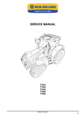 New Holland T7510, T7520, T7530, T7540, T7550 Tractor Service Manual 47505533 PDF