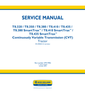 New Holland T8.320, T8.350, T8.380, T8.410,T8.435, T8.380, T8.410, T8.435 SmartTax Tractor Service Manual 47917992 PDF