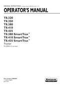 New Holland T8.320, T8.350, T8.380, T8.410, T8.435, T8.380, T8.410, T8.435 Tractor Operator Manual 47886384 PDF