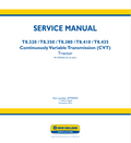 New Holland T8.320, T8350, T8.380, T8.410, T8.435 Tractor Service Manual 47794970 PDF