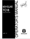 New Holland TC18 Operator Manual 86597081 PDF
