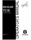 New Holland TC18 Operator Manual 86597081 PDF
