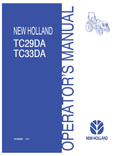 New Holland TC29DA, TC33DA Operator Manual 87308863 PDF