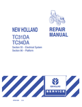 New Holland TC31DA, TC34DA Repair Manual 87531025 PDF