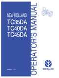 New Holland TC35DA, TC40DA, TC45DA Operator Manual 87300515 PDF