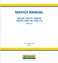 New Holland TD5.65, TD5.75, TD5.85, TD5.95, TD5.105, TD5.115 Tractor Service Manual 47445474 PDF