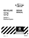 New Holland TR96, TR97 Combine Repair Manual 40009601A PDF