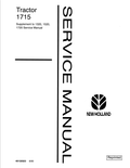 New Holland Tractor 1715 Supplement to 1320, 1520, 1720 Service Manual 40132023 PDF