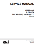 New Holland VM Motori R753 IE4 Tier 4B and Stage Engine Service Manual 47730965 PDF