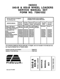 New Holland Wheel Loader 545B, 605B Service Manual 73061032 PDF