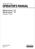 New Holland Workmaster 33, 37 Compact Tractor Operator Manual 47832587 PDF
