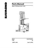 Raymond Reach-Fork Truck 7730 Parts Manual PDF Download