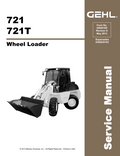 721, 721T Gehl All Wheel Steer Loader Service Manual 50940188A