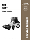 721, 721T Gehl Wheel Steer Loader Service Manual 50940188A PDF