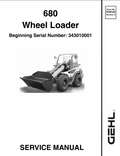 680 Gehl Wheel Steer Loader Service Manual 918123A PDF