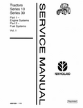 New Holland Tractor Series 10, Series 30 Service Manual 40001020 PDF