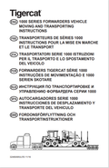 Tigercat 1000 Series Forwarders Vehicle Moving And Transporting Instructions Manual 32465AMULR3 