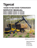 Tigercat 1055B, 1075B, 1085B Forwarder Service Manual 32429A
