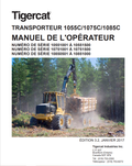 Tigercat 1055C, 1075C, 1085C Carrier Operator Manual 44482AENG