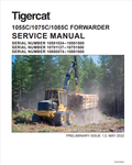 Tigercat 1055C, 1075C, 1085C Forwarder Service Manual 65307AENG1