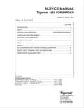 Tigercat 1055 Forwarder Service Manual 25901A
