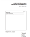 Tigercat 1065, 1075 Forwarder Operator Manual 2579A1
